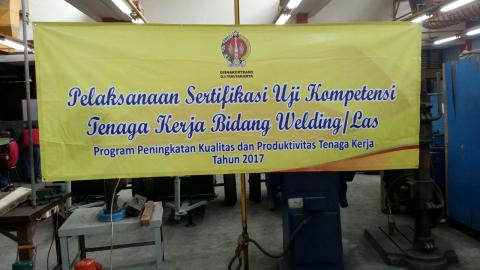 Uji Kompetensi Bidang Pengelasan Disnakertrans DIY